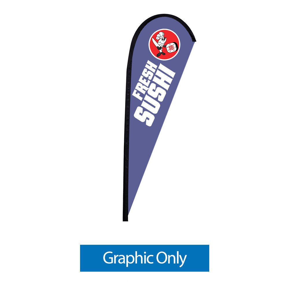 9 ft. Medium Sunbird Flag — Single Sided Graphic Only / X Base